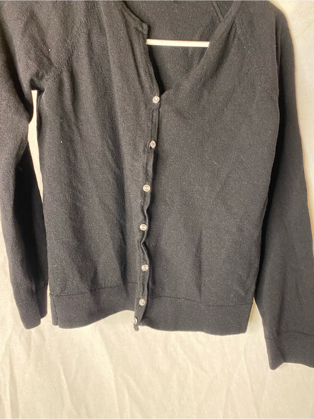 Classic Black Button-Front Women’s Sweater